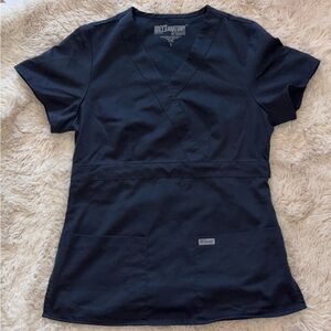 Grey’s Anatomy Navy Short Sleeve Scrub Top